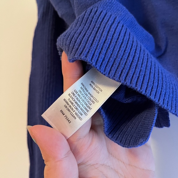 Wearing your heart on your sleeve blue sweater - Picture 7 of 7